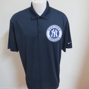 S-2XL Yankees Navy Blue Nike Dri-Fit Men's db #23V Polo Shirt